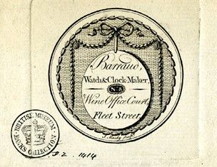 Map of 7- Dials 1723 Paper seal of Francis-Gabriel Barraud