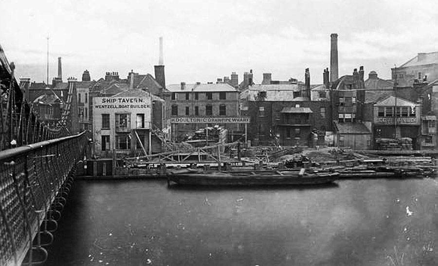 Shoreline of Lambeth showing Fore Street.