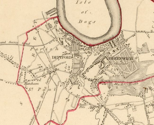 Deptford split – Left into Greenwich and right towards Canterbury.