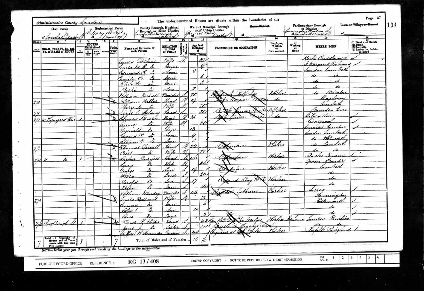 Alice, 1901 Census age 2