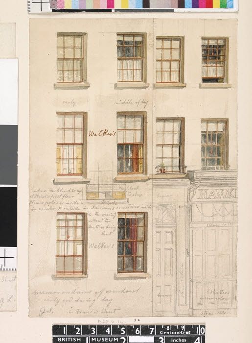 Woolwich 1790 showing Frances Street Woolwich Common Houses on Frances Street