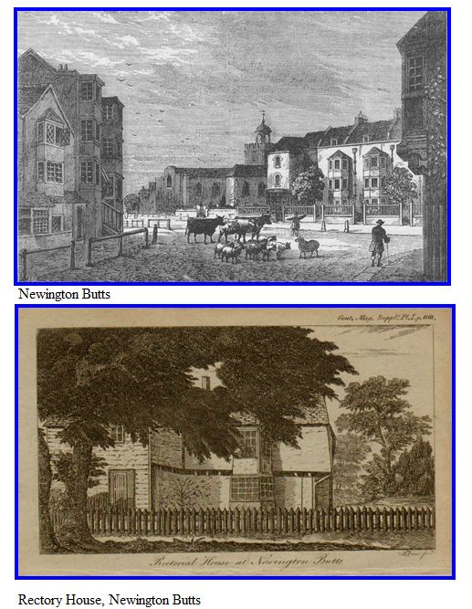 Peacock Lane, Newington Butts St. Mary's Church Rose Yard