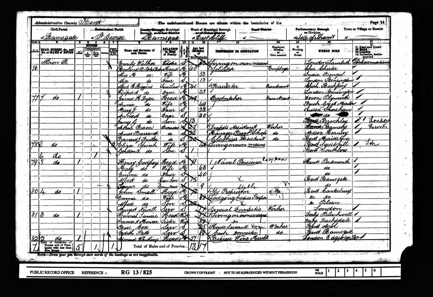 1901 Census, age 25