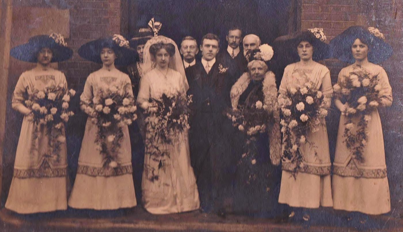 Marriage of Oscar Alfred Barrand and Grace Hobbs 1910