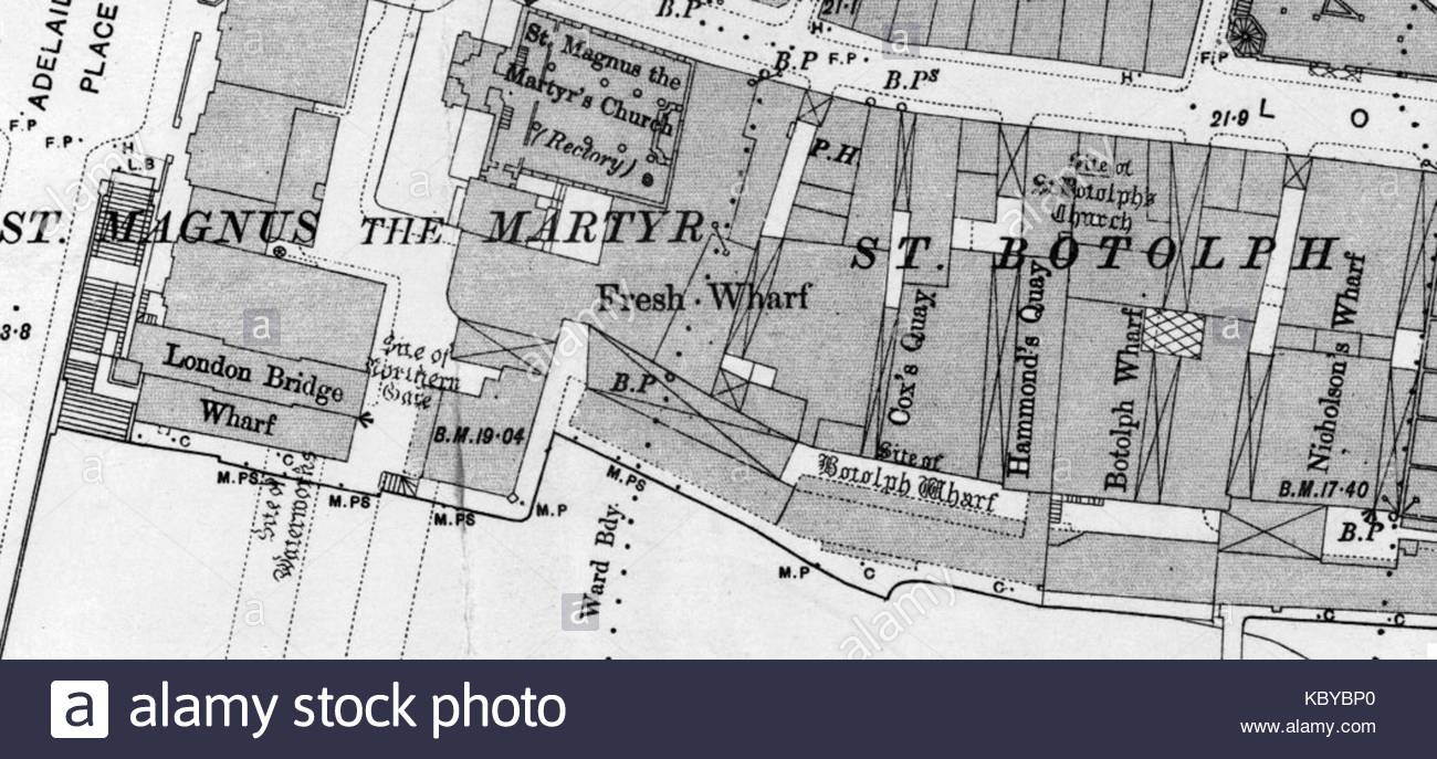 River Thames showing St. Botolph’s Wharfe