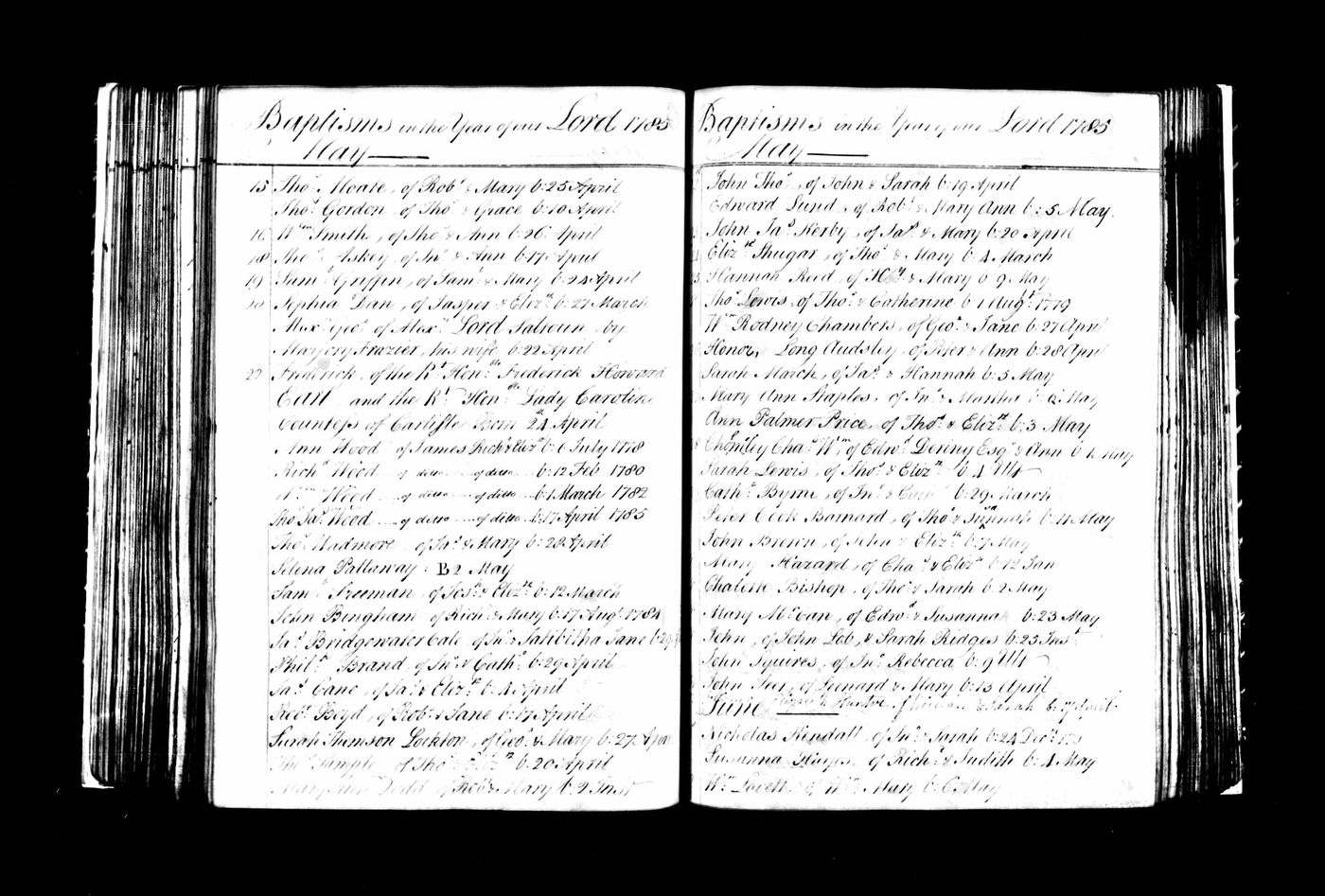 Baptism Record of Peter Cook Barnard (Barrand)