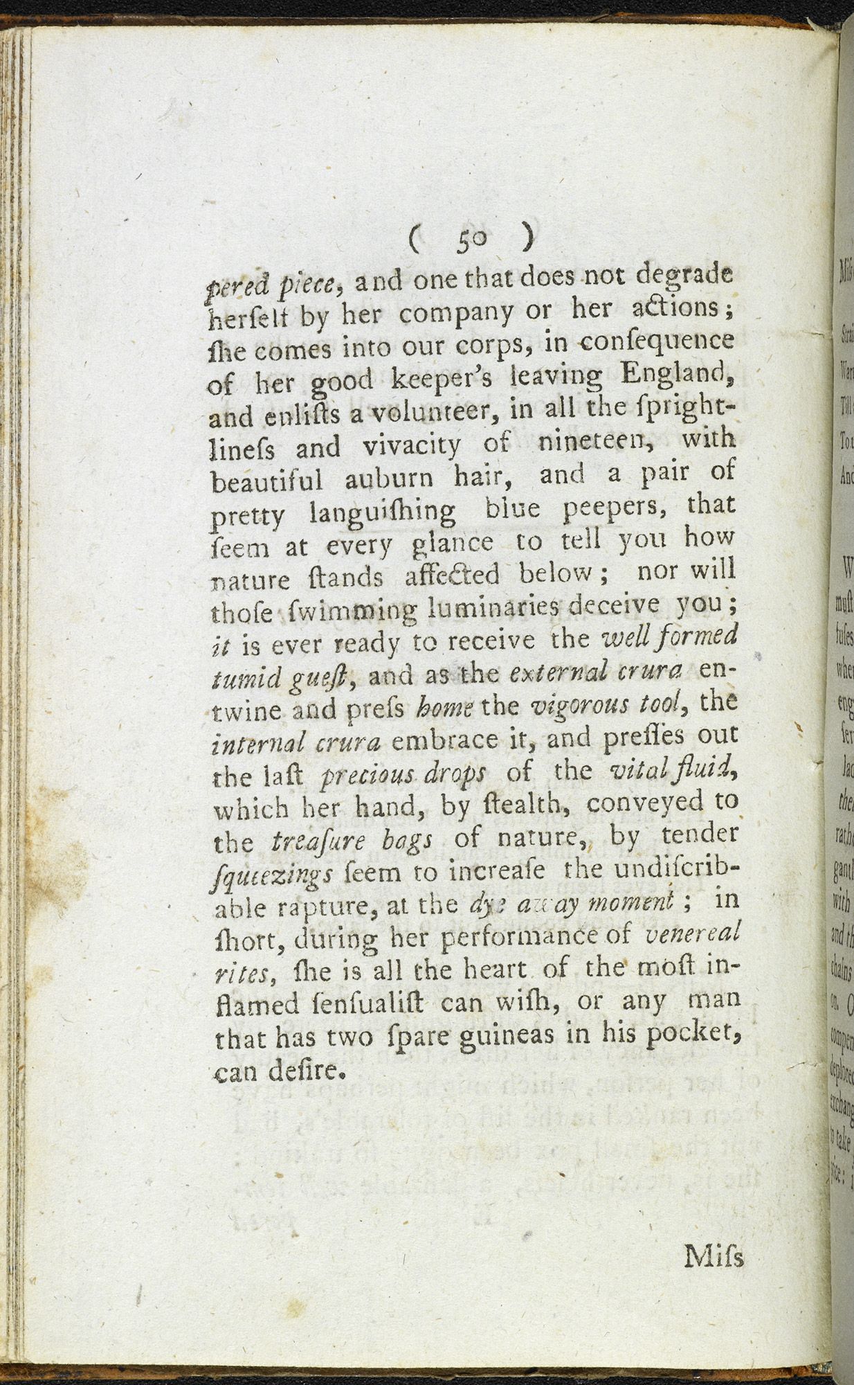 Extract from Harris's List of Covent Garden Ladies