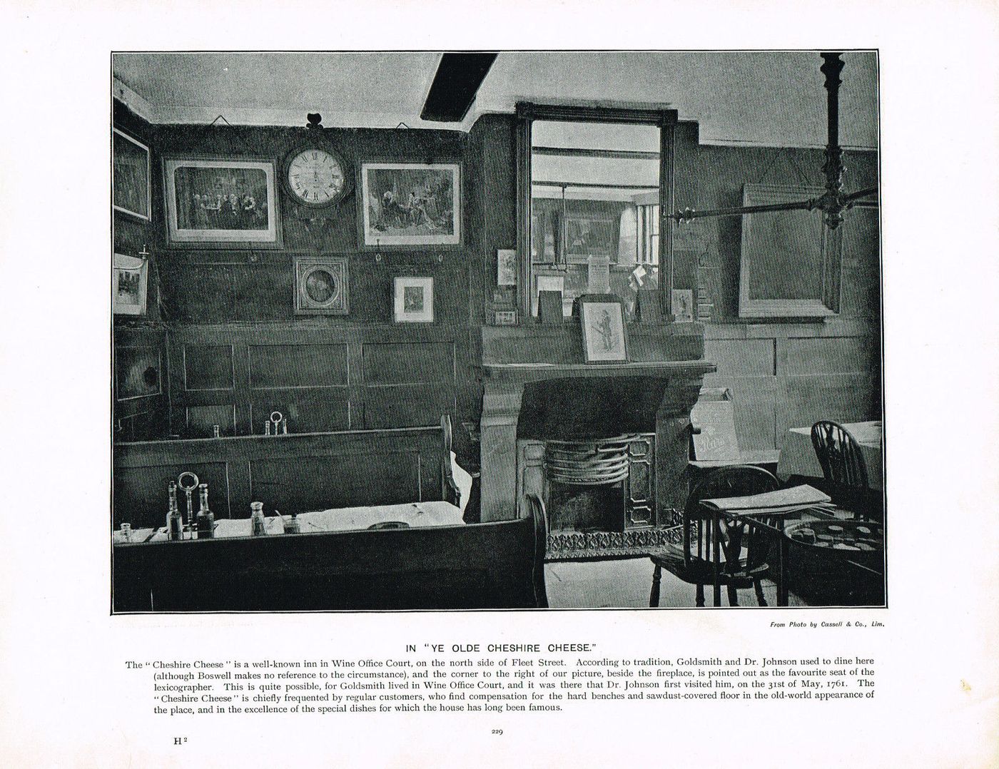 View of the Interior of the "Cheshire Cheese"