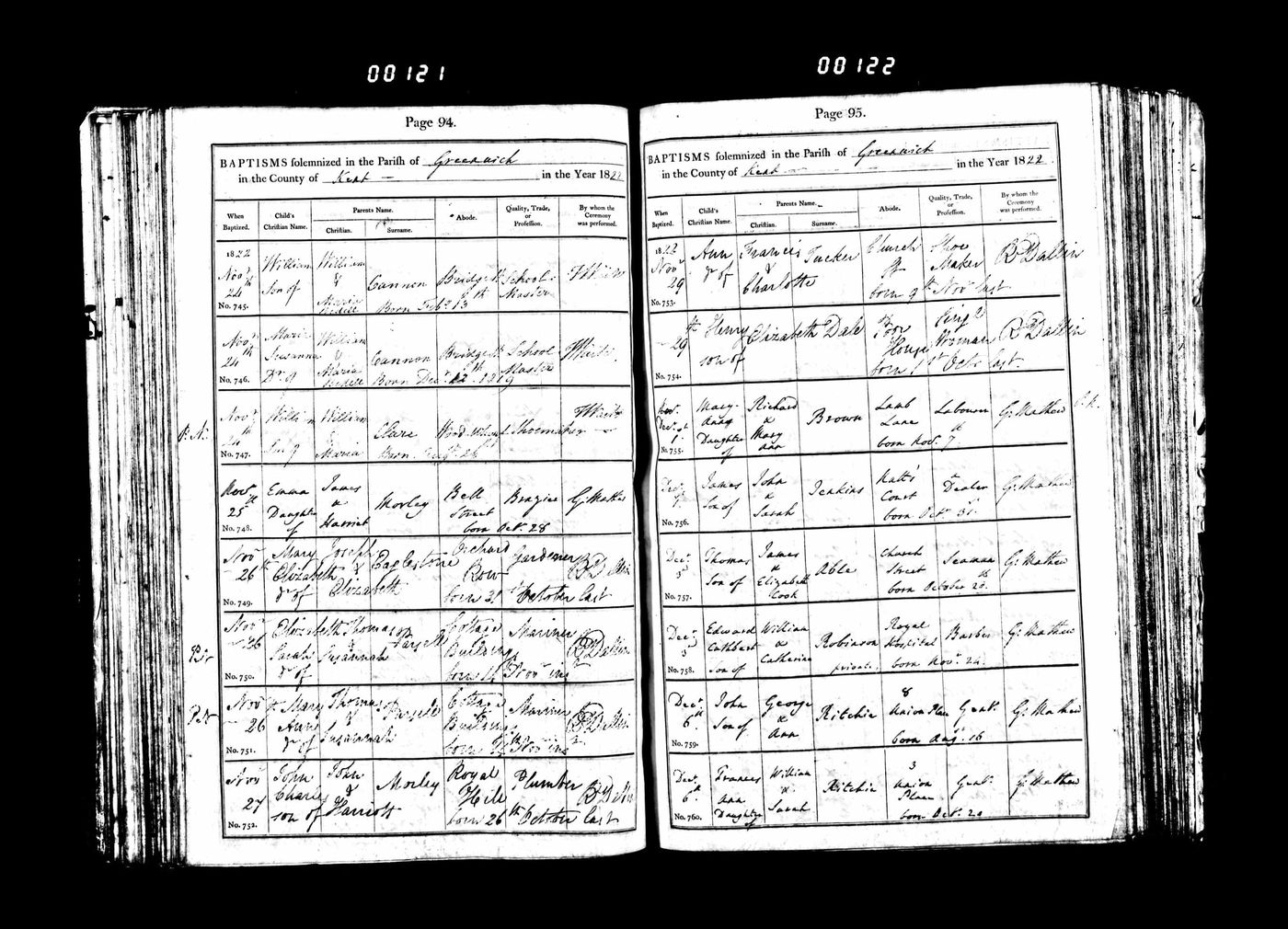 Baptism Record of Thomas Able