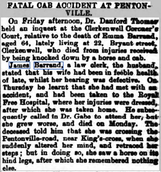 Islington Gazette 1st January, 1895