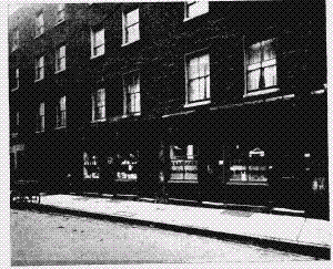 Shop fronts, New Crompton Street around 1880