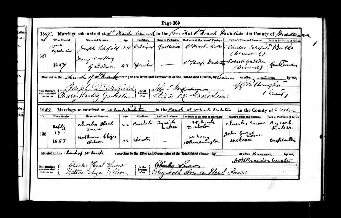 Arthur Rhys Barrand married Amy Brydon Schofield (Daughter of Joseph Schofield and Barbara Brydon) in September 1889 and had 5 children:-