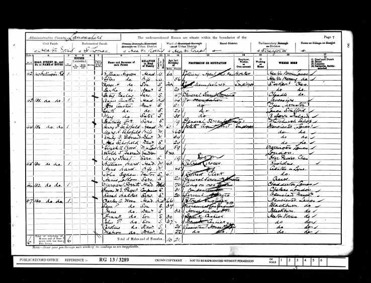 1901 census – aged 1