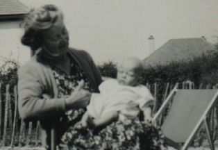 Grace Barrand and Peter 1948