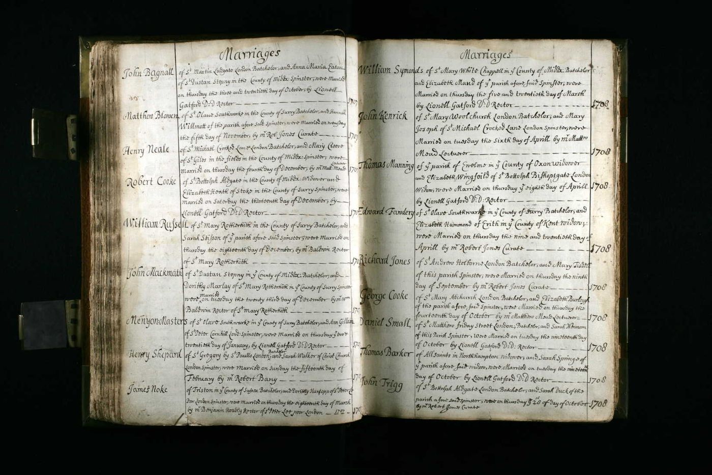 Marriage of George Cook + Elizabeth Burleygh