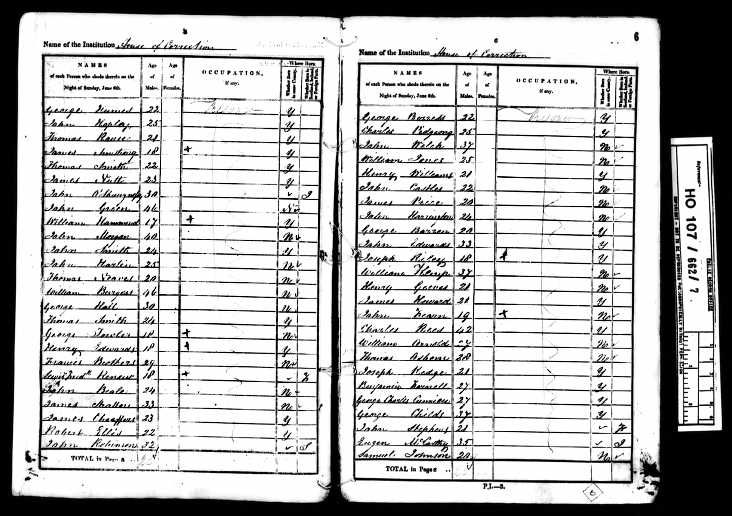 1841 Census George Barrond (House of Correction)