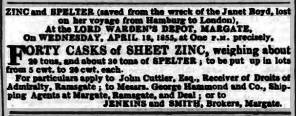 Shipping and Mercantile Gazette 10 April 1855