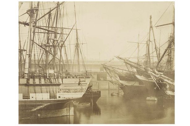 The Eastern Basin, London Docks in 1865