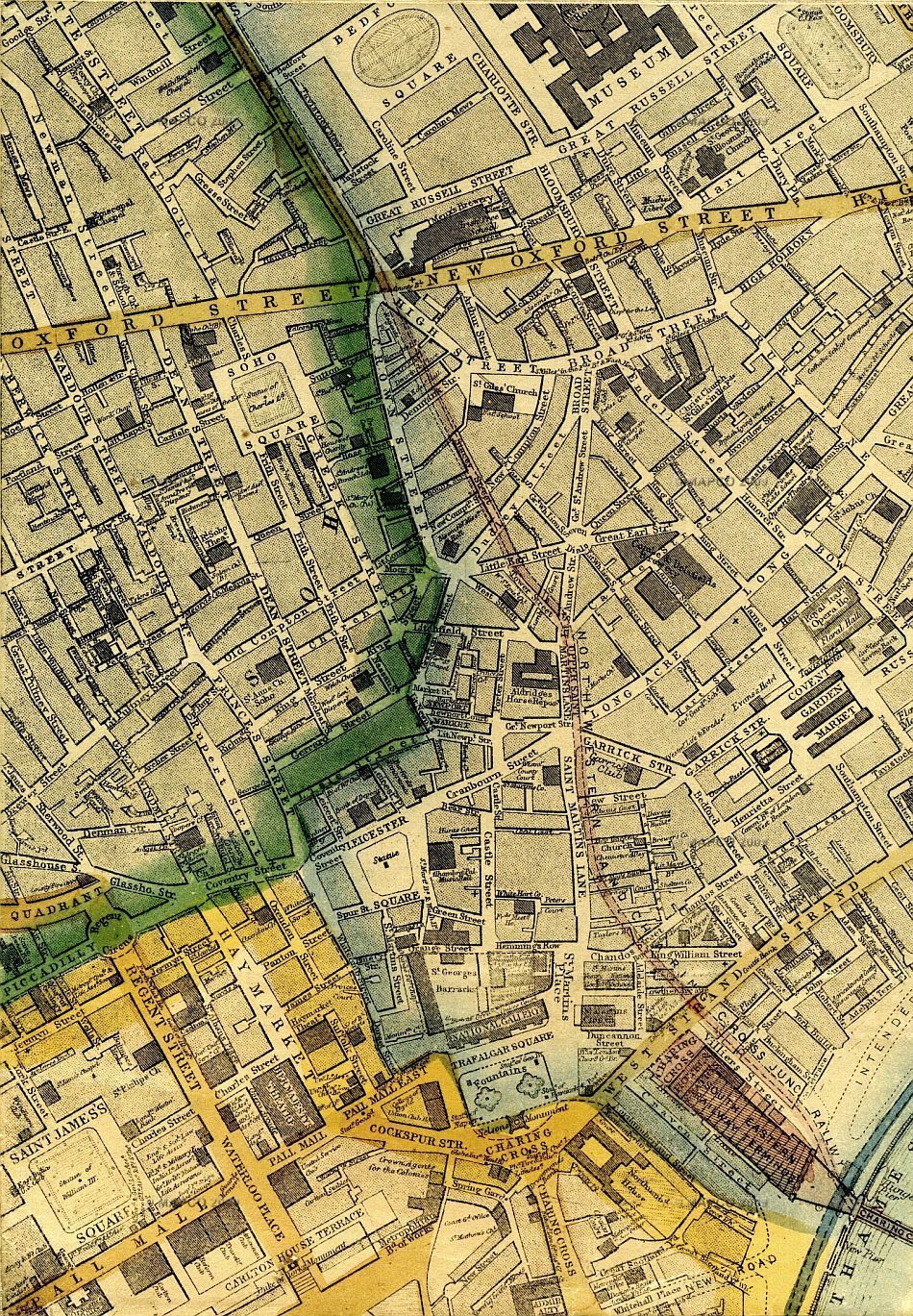 1868 map of London showing Wilson Street