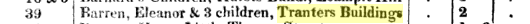 Poor Parish entry for Greenwich 1830