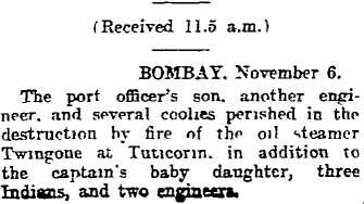 Auckland Star 7th November, 1913
