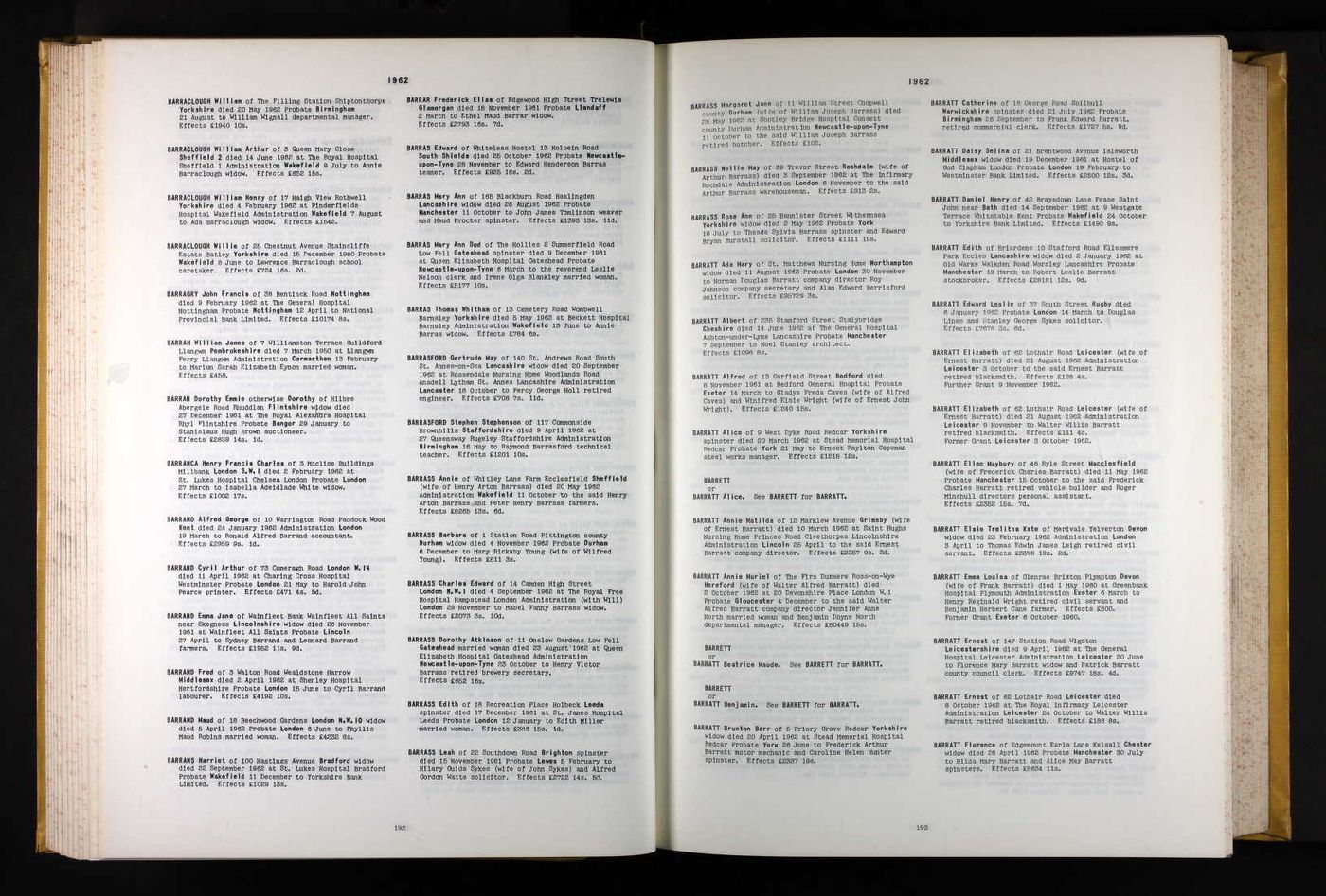 Will of Albert George 1962
