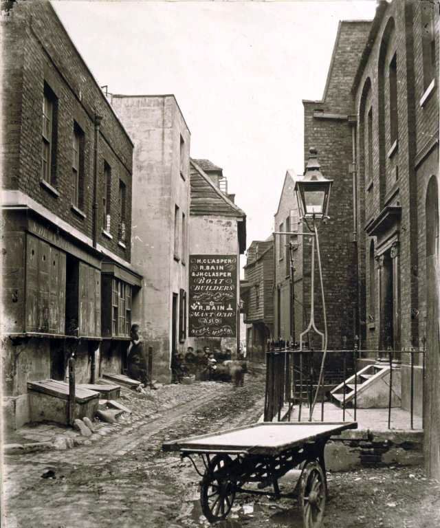 Lower Fore Street from Princes Square looking south in about 1860