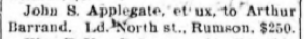 Long Branch Daily Record, 24th March, 1910 – purchase of land