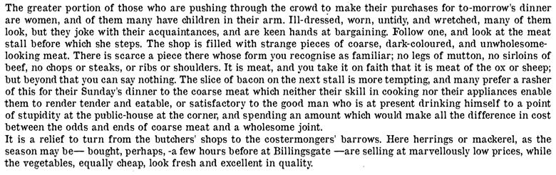 Writing in 1879, Charles Dickens Jr. gives a warts-and-all account of Clare Market in his Dictionary of London: