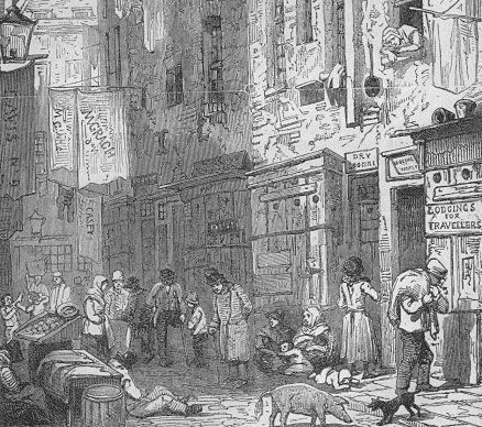 The image above is from Thomas Miller’s Picturesque Sketches of London 7-dials (1852)
