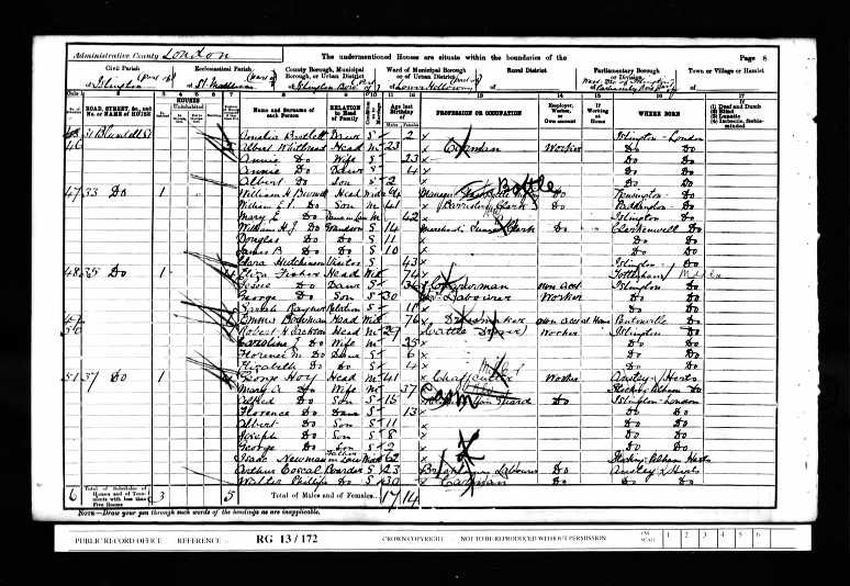 Marriage Certificate of Hannah Eliza Barrand and Albert Whitbread