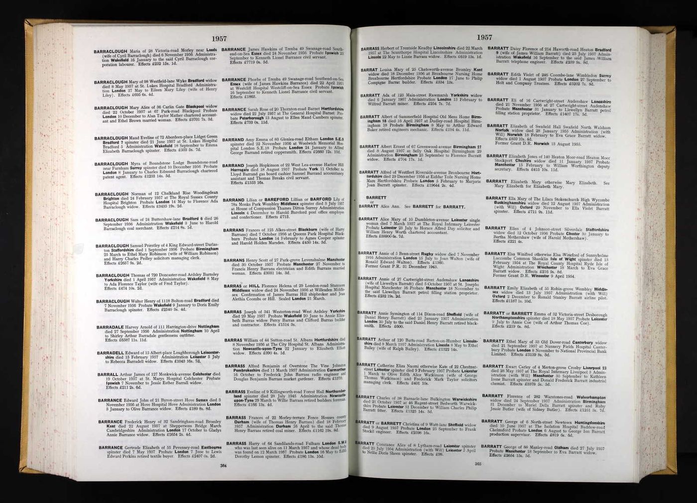 Will of Amy Emma Barrand 1956