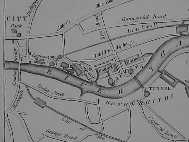 Map of London Docks 1844