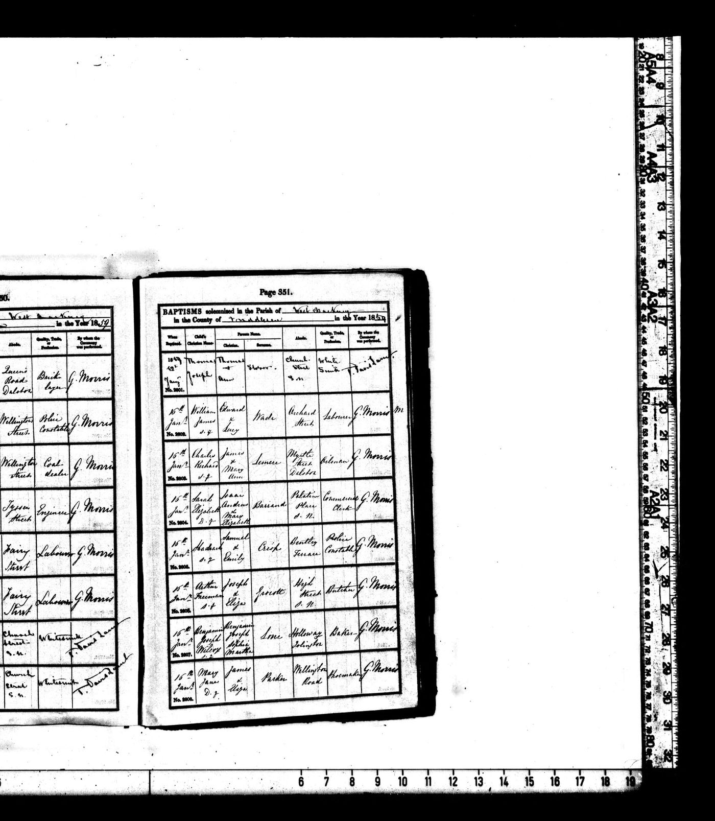 Baptism Record of Sarah Elizabeth Barrand