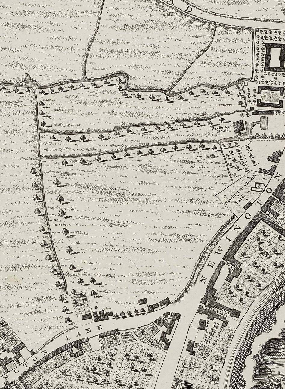 Peacock Lane, Newington Butts St. Mary's Church Rose Yard