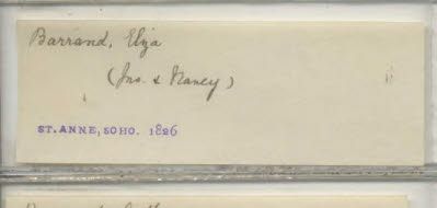 Pallots record of Eliza Barrand’s birth